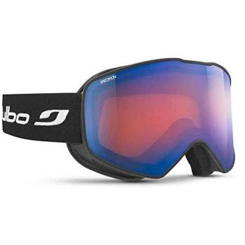 Máscara de esquí Julbo Pulse negra con lente espejada Spectron 2 roja, acabado inyectado, talla 0