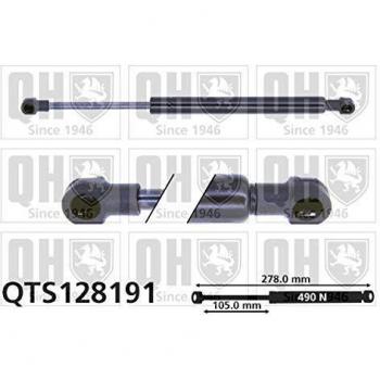 Amortiguador hidráulico de maletero QUINTON HAZELL QTS128191 para AUDI TT Coupe y A4 B5 Berline