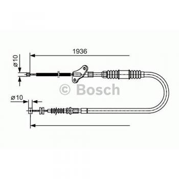 Cable de freno de mano BOSCH 1 987 482 110 para OPEL Frontera A Sport SUV Cabriolet