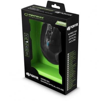 Esperanza EGM205G Fighter - Mouse óptico para juegos con cable USB