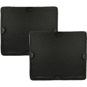 Filtro de carbón activado 2x compatible con Miele DA 420-4 U, DA 420-6, DA 420-6 C, DA 4208 D C - Dimensiones: 29 x 24,5 x