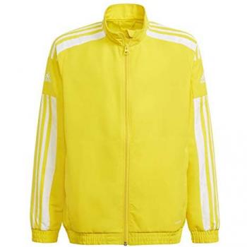 Chaqueta de fútbol adidas Squadra 21 pre infantil, unisex, color amarillo/blanco, talla 176