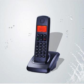 Teléfono inalámbrico extensible con identificador de llamadas, llamada en espera, bloqueo de teclado, altavoz manos libres y un auricular