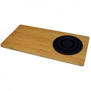 Jocca 1633N Tabla con escurridor para Fregadero, Negro, 29 cm