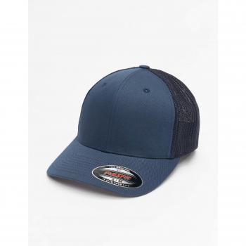 Navy Flexfit Mesh Trucker Cap