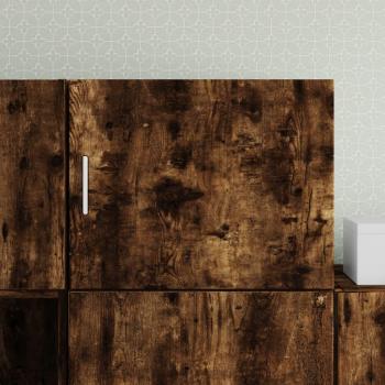 Gabinete de pared de roble ahumado 50x42,5x40 cm madera multicapa