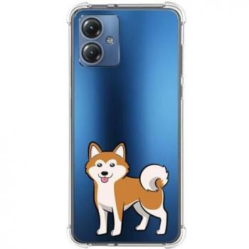 Funda Antigolpes de Silicona para Motorola Moto G14 con Diseño de Perros 02