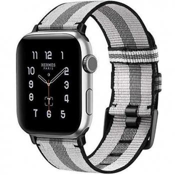 Oumida Correa Compatible con Apple Watch 38mm 40mm 42mm 44mm,Correa Tejida de Repuesto,Pulseras de Repuesto Nylon Tejida para iWatch Series 6 5 4 3 2 1