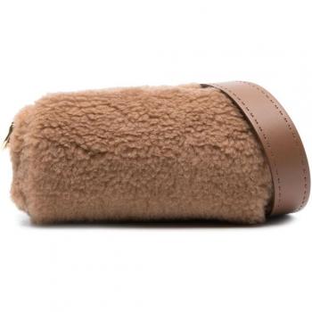 Max Mara Women's Teddy Roll Small Shoulder Bag in Camel | Size UNI | 45162634600TEDDYROLLS001