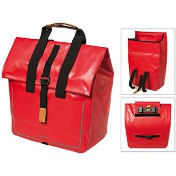 Shopper Urban Dry - Basil - Sacoche vélo simple 20 L - Rouge vif