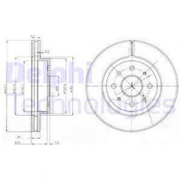 Disco de freno DELPHI BG4019