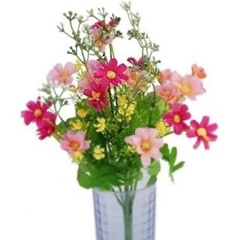 LEORX Ramo de flores de Cineraria de flor Artificial para la decoración casera