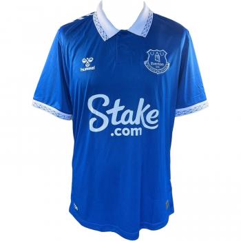 Camiseta Hummel del Everton FC 2023-2024 Azul XL para Adultos de Manga Corta