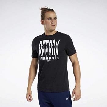 Reebok GS 1895 Crew tee Camiseta, Hombre, Negro, M