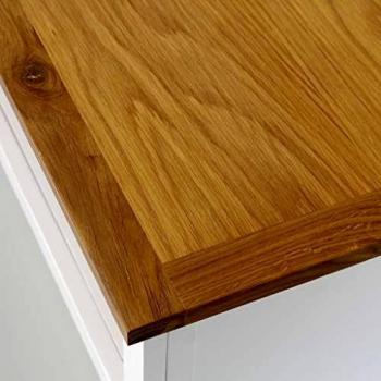 vidaXL Madera Roble Maciza Mueble TV 90x33,5x83 cm Multimedia Salón Casa Hogar