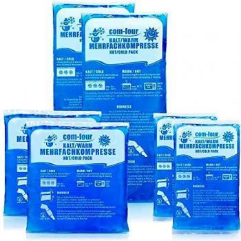 com-four® Pack Ahorro Compresas de Gel Multiuso Frío/Calor Reutilizables 3 Tamaños- Bolsas Gel- Apto para Microondas