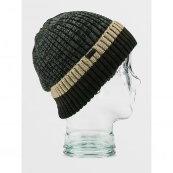 Volcom Gorro Everything Beanie - Marrón, Talla Única, material acrílico, diseño clásico, logo Volcom bordado
