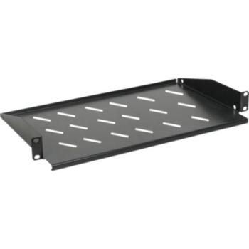 Bandeja Fija Mural 1U Phasak PHO 5325 para Rack 19 - Color Negro - Fondo 268mm