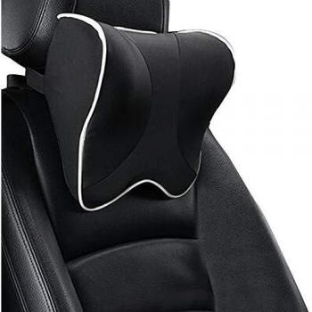 ZATOOTO Reposacabezas Coche - Cojines para Conductores, Cojin Asiento Coche Espuma de Memoria Negro