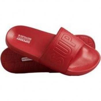 Chanclas Superdry Code Core Vegan Pool rojas para hombre