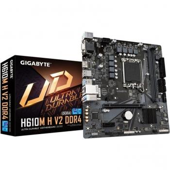 Gigabyte H610M H V2 Micro ATX LGA1700 DDR4 HDMI VGA USB 3.2 Gen1 M.2 SATA III Rev. 1.0