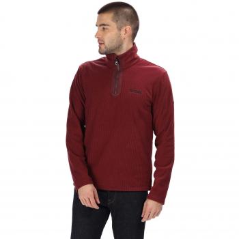 Regatta Elgrid - Forro polar con media cremallera para hombre, Hombre, Forro polar, RMA380 17370, granate, L