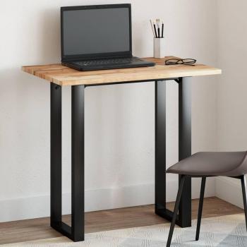 Tablero de mesa rectangular de madera maciza de acacia 100x50x2 cm color marrón vidaXL