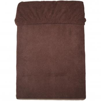 MESANA C-10001/43 sábana Bajera Ajustable de Microfibra Polar, 100 x 200 cm Aproximadamente 90 -, marrón Oscuro