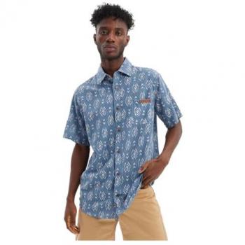 Camisa de hombre de manga corta Apache de Hydroponic - Camisas casuales, 100% algodón, diseño moderno, disponible en varias tallas