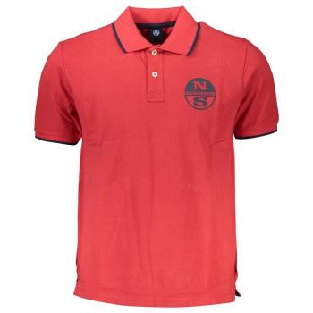 North Sails Red Cotton Polo Shirt - M
