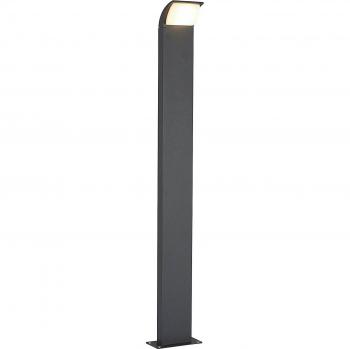 Bolardo luminoso LED Lucande Tinna, 100 cm, moderno, negro, hecho de aluminio, 1 llama, ideal para iluminación de senderos y balizas