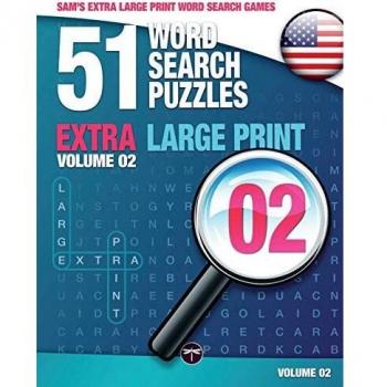 Sam's Extra Large-Print Word Search Puzzles: 51 Engaging Brain Games for Hours of Fun