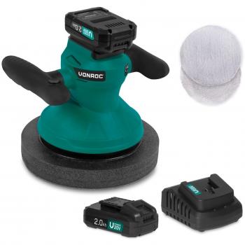 Pulidora 20V - 2.0Ah - Ø240mm - Incluye 2 baterías y cargador rápido - Vonroc