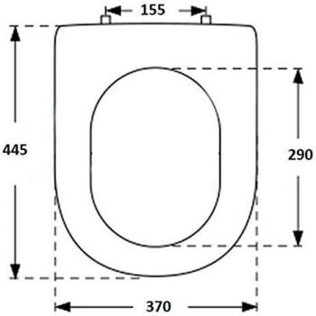 LAUFEN PRO Slim 8989660000001 - Asiento de inodoro con tapa