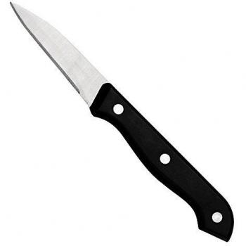 San Ignacio Bonn Cuchillo pelador, Acero Inoxidable, Negro, 7 cm