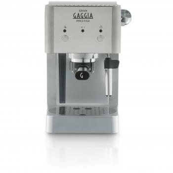 Gaggia Prestige - Cafetera individual, color plateado
