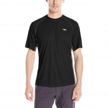 Outdoor Research Echo Duo té, Color Negro/Peltre, tamaño Large
