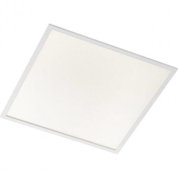 Panel empotrado LED Viñas de Arcchio, 62 cm x 62 cm, interruptor DIP, lámpara de oficina y lugar de trabajo, hecha de plástico, color blanco