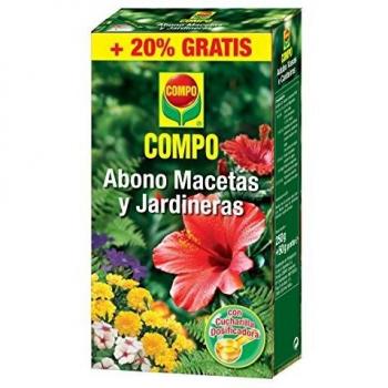 COMPO Abono para macetas y jardineras, Granulado, incluye Cuchara dosificadora, 300 g