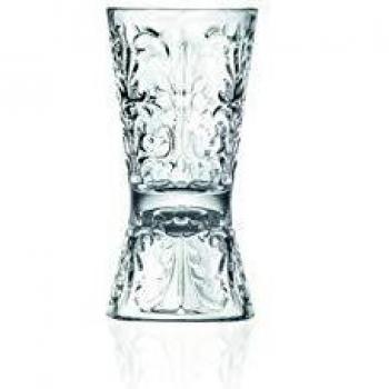 Set de 6 Vasos Jigger Clessidra Tattoo de Cristal Eco-crystal Luxion® 3-6 cl