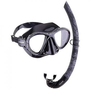 Cressi Kit de Buceo Metis con Máscara y Tubo, Camuflaje Dark Negro, Unisex-Adult, Talla ÚNICA
