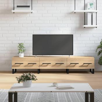 Mueble de TV de madera de ingeniería roble Sonoma 150x36x30 cm