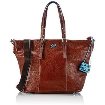 Gabs KIM Bolsa al Hombro de Cuero para Mujer, Multicolor- marrón