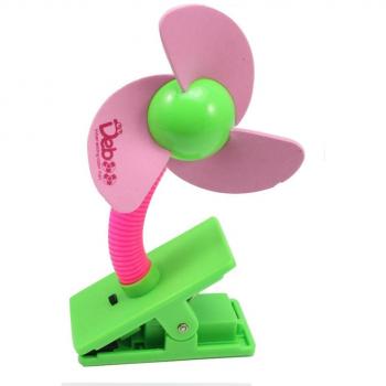 HugeStore - Ventilador pequeño para cochecito de bebé con sistema de agarre tipo pinza - Funciona con pilas