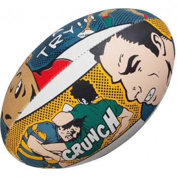 Gilbert Crunch Random - Pelota de rugby, color multicolor