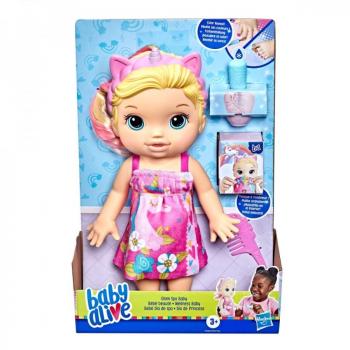 Baby Alive Glam Spa Unicorn Baby Doll with Blonde Hair and Accessories