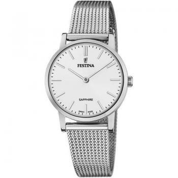 Reloj de Mujer Festina Swiss Made F20015/1 con Esfera Blanca