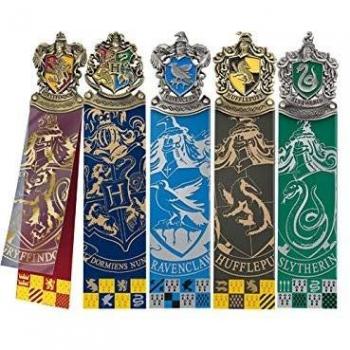Pack de 5 Marcapáginas con Escudo de Harry Potter - Noble Collection