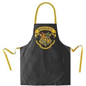 Delantal Escudo Hogwarts Harry Potter Negro Talla Única