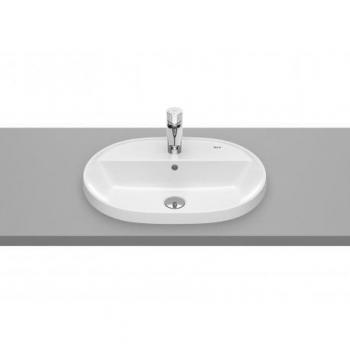 Lavabo de encimera con orificio para grifería ROUND THE GAP - ROCA